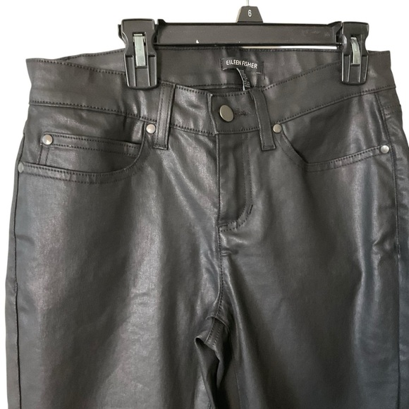 Eileen Fisher Women's Sleek Black Skinny Jeans - Picture 2 of 8